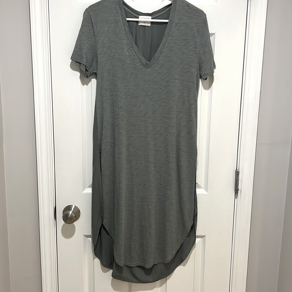 T.La Women’s Tunic T-Shirt Dress- Green